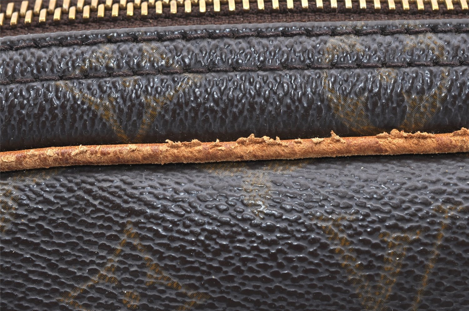 Authentic Louis Vuitton Monogram Reporter PM Shoulder Bag M45254 Junk 2570J