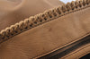 Authentic GUCCI Vintage Horsebit Shoulder Hand Bag Leather 114900 Brown 2570K