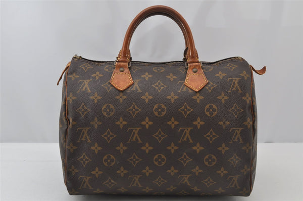 Authentic Louis Vuitton Monogram Speedy 30 Hand Boston Bag M41526 Junk 2571J