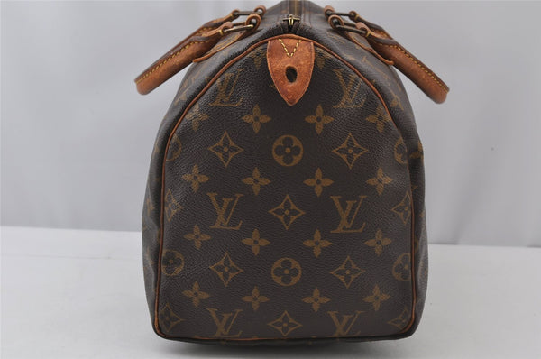 Authentic Louis Vuitton Monogram Speedy 30 Hand Boston Bag M41526 Junk 2571J