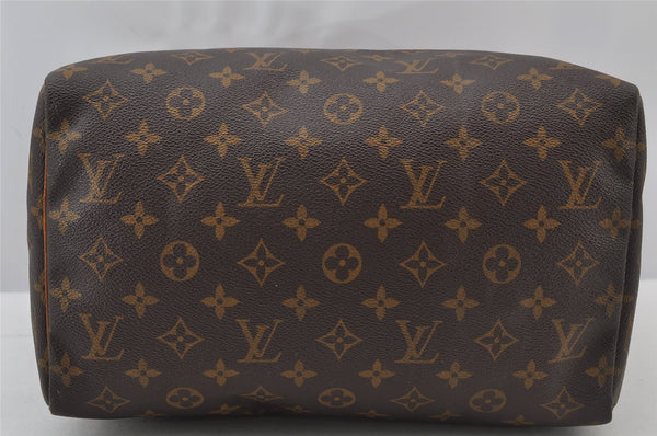 Authentic Louis Vuitton Monogram Speedy 30 Hand Boston Bag M41526 Junk 2571J