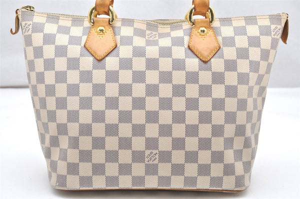 Authentic Louis Vuitton Damier Azur Saleya PM Shoulder Tote Bag N51186 LV 2571K