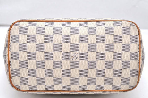 Authentic Louis Vuitton Damier Azur Saleya PM Shoulder Tote Bag N51186 LV 2571K