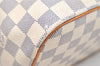 Authentic Louis Vuitton Damier Azur Saleya PM Shoulder Tote Bag N51186 LV 2571K