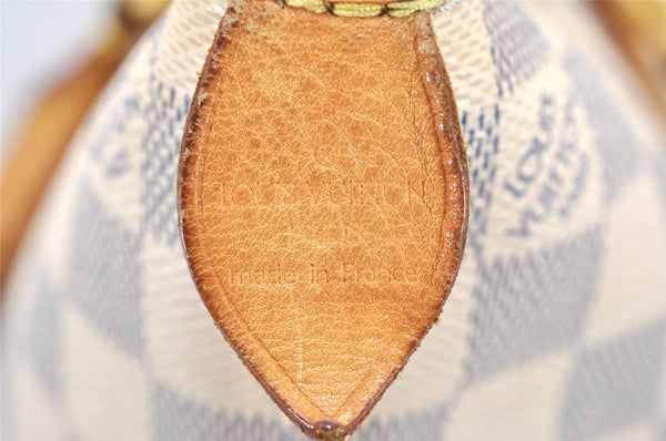 Authentic Louis Vuitton Damier Azur Saleya PM Shoulder Tote Bag N51186 LV 2571K