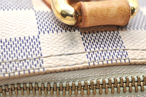 Authentic Louis Vuitton Damier Azur Saleya PM Shoulder Tote Bag N51186 LV 2571K