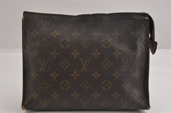 Authentic Louis Vuitton Monogram Poche Toilette 26 M47542 Pouch Junk 2572J