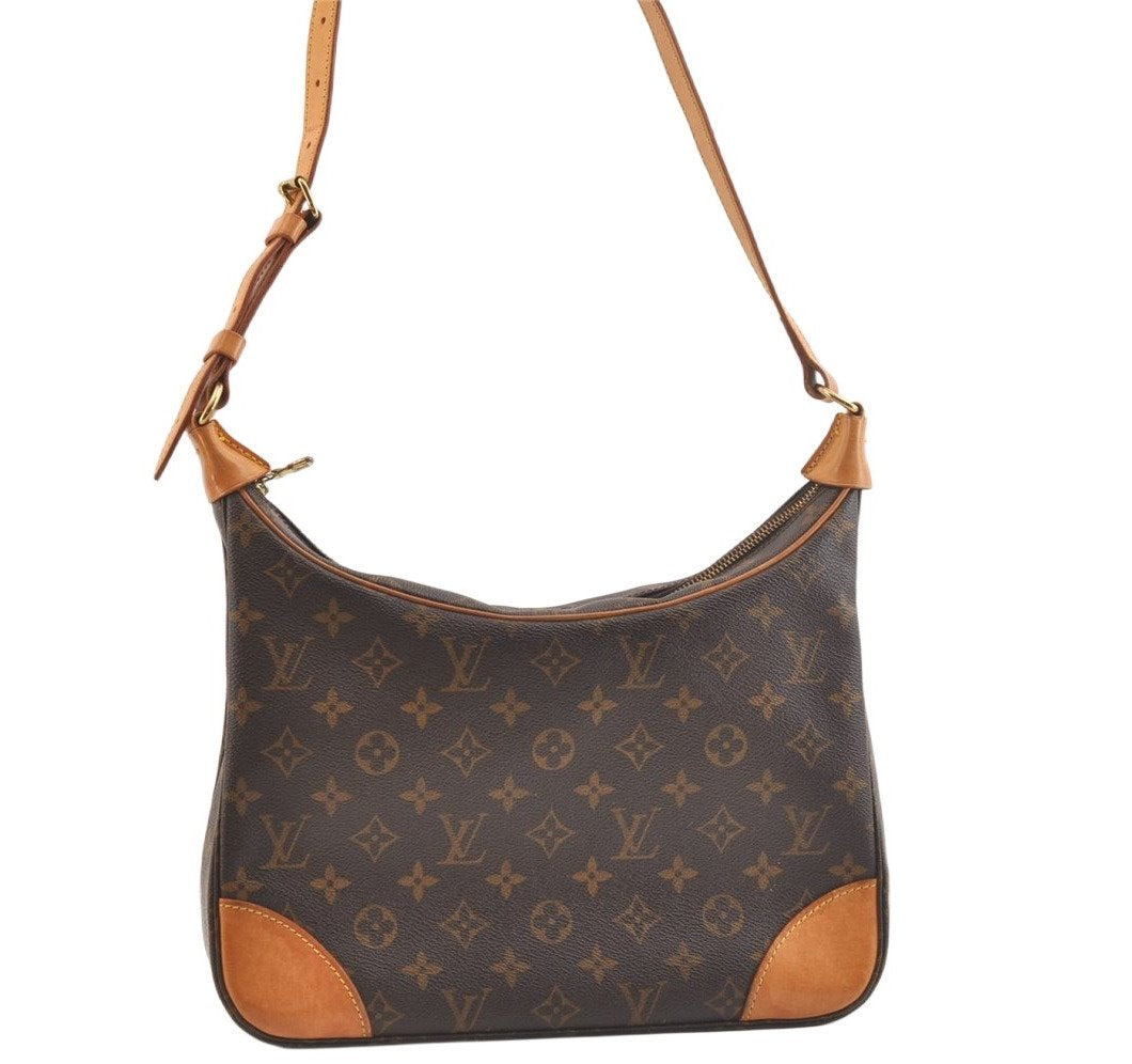 Authentic Louis Vuitton Monogram Boulogne 30 Shoulder Cross Bag M52165 LV 2572K