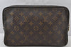 Auth Louis Vuitton Monogram Trousse Toilette 28 Clutch Hand Bag M47522 LV 2573J