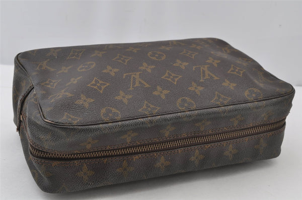 Auth Louis Vuitton Monogram Trousse Toilette 28 Clutch Hand Bag M47522 LV 2573J