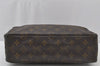 Auth Louis Vuitton Monogram Trousse Toilette 28 Clutch Hand Bag M47522 LV 2573J