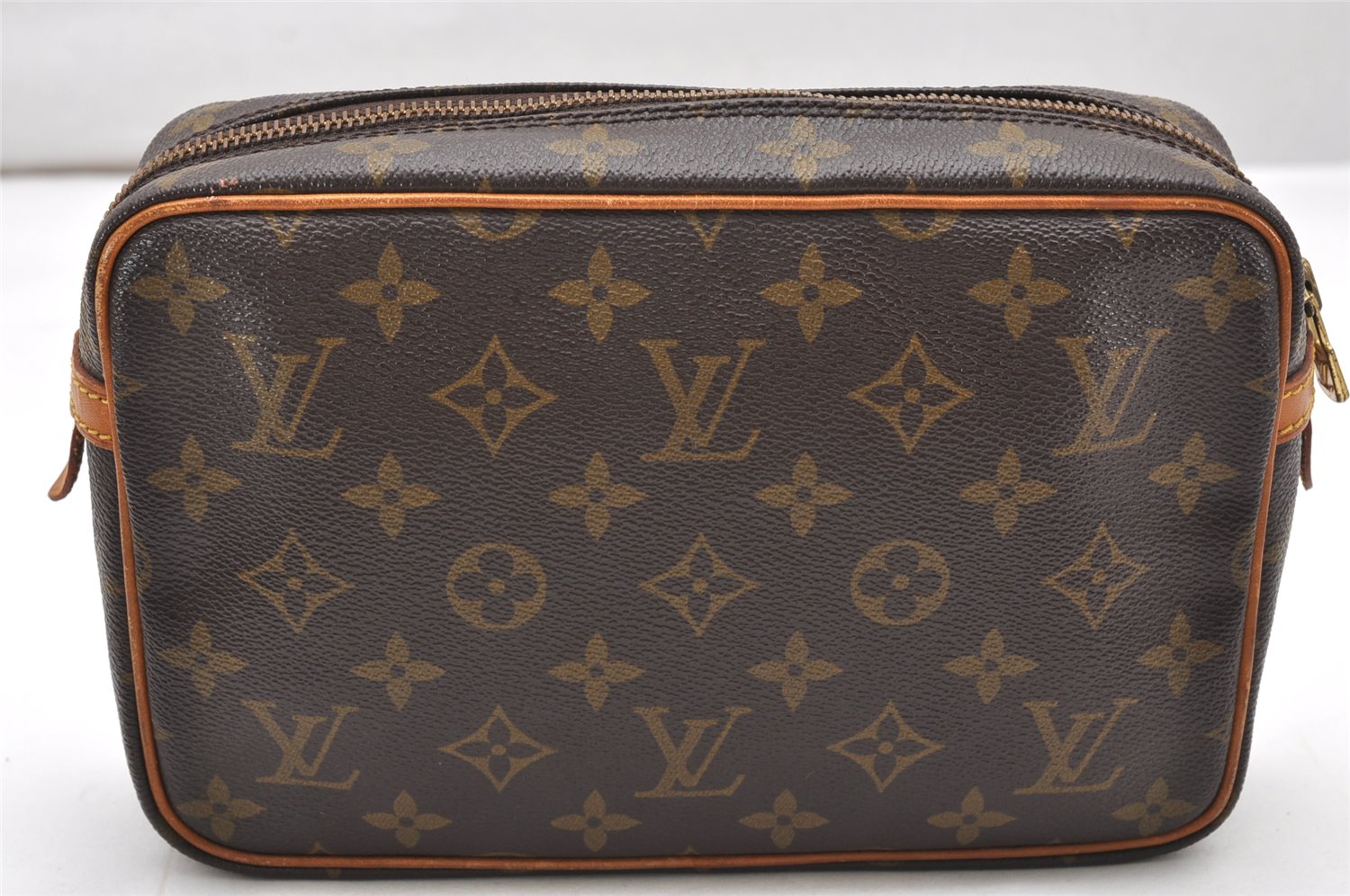 Authentic Louis Vuitton Monogram Compiegne 23 Clutch Hand Bag M51847 LV 2573K