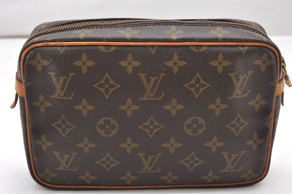 Authentic Louis Vuitton Monogram Compiegne 23 Clutch Hand Bag M51847 LV 2573K