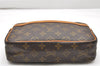 Authentic Louis Vuitton Monogram Compiegne 23 Clutch Hand Bag M51847 LV 2573K