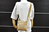 Authentic PRADA Nylon Tessuto Leather Shoulder Cross Body Bag Purse Beige 2574I