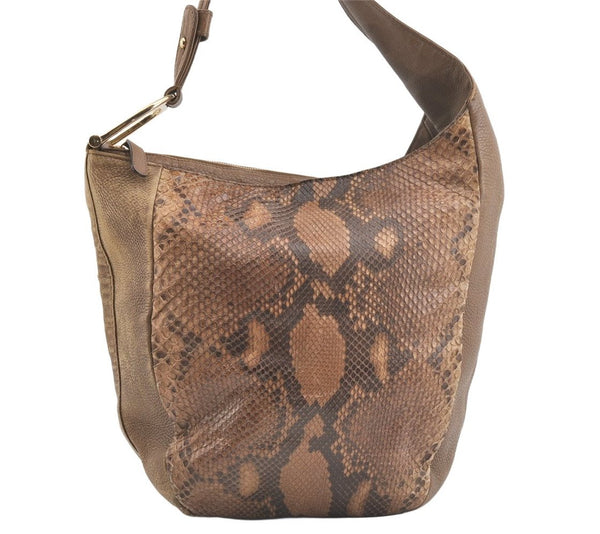 Authentic GUCCI Greenwich Shoulder Hand Bag Leather 257050 Brown 2574K