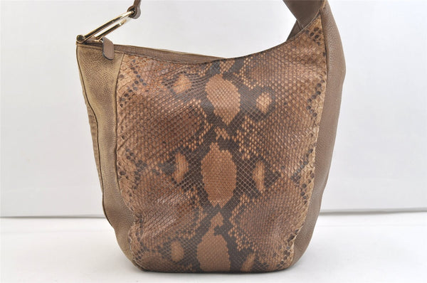 Authentic GUCCI Greenwich Shoulder Hand Bag Leather 257050 Brown 2574K