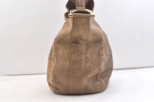 Authentic GUCCI Greenwich Shoulder Hand Bag Leather 257050 Brown 2574K