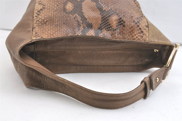 Authentic GUCCI Greenwich Shoulder Hand Bag Leather 257050 Brown 2574K