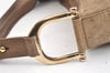 Authentic GUCCI Greenwich Shoulder Hand Bag Leather 257050 Brown 2574K