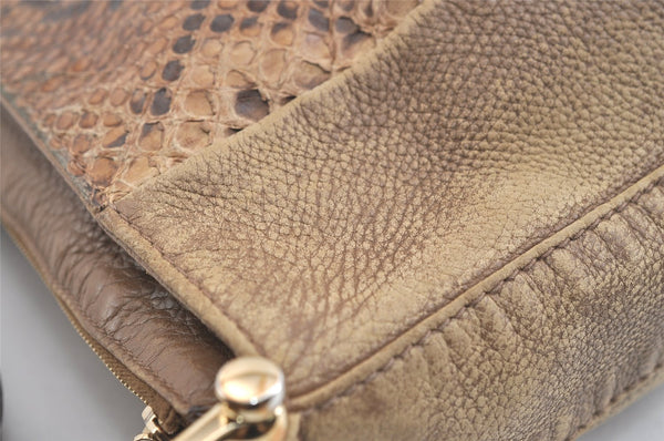 Authentic GUCCI Greenwich Shoulder Hand Bag Leather 257050 Brown 2574K