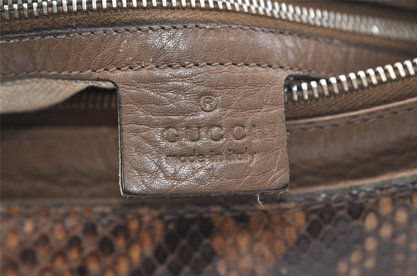 Authentic GUCCI Greenwich Shoulder Hand Bag Leather 257050 Brown 2574K