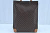 Authentic CELINE Macadam Blason Tote Hand Bag Purse PVC Leather Brown 2576H