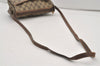 Authentic GUCCI Web Sherry Line Shoulder Cross Bag GG PVC Leather Brown 2576J