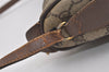 Authentic GUCCI Web Sherry Line Shoulder Cross Bag GG PVC Leather Brown 2576J
