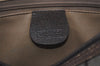 Authentic GUCCI Web Sherry Line Shoulder Cross Bag GG PVC Leather Brown 2576J