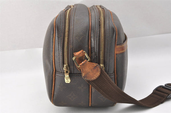 Authentic Louis Vuitton Monogram Reporter PM Shoulder Bag M45254 Junk 2577J