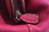 Authentic FENDI Vintage Selleria Shoulder Tote Bag Leather Pink 2577K