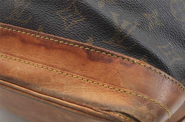 Authentic Louis Vuitton Monogram Noe Shoulder Drawstring Bag M42224 LV 2578I