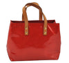 Authentic Louis Vuitton Vernis Reade PM Hand Bag Red M91088 LV 2578J