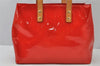 Authentic Louis Vuitton Vernis Reade PM Hand Bag Red M91088 LV 2578J