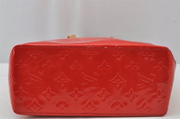 Authentic Louis Vuitton Vernis Reade PM Hand Bag Red M91088 LV 2578J