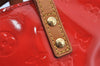 Authentic Louis Vuitton Vernis Reade PM Hand Bag Red M91088 LV 2578J