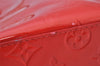 Authentic Louis Vuitton Vernis Reade PM Hand Bag Red M91088 LV 2578J