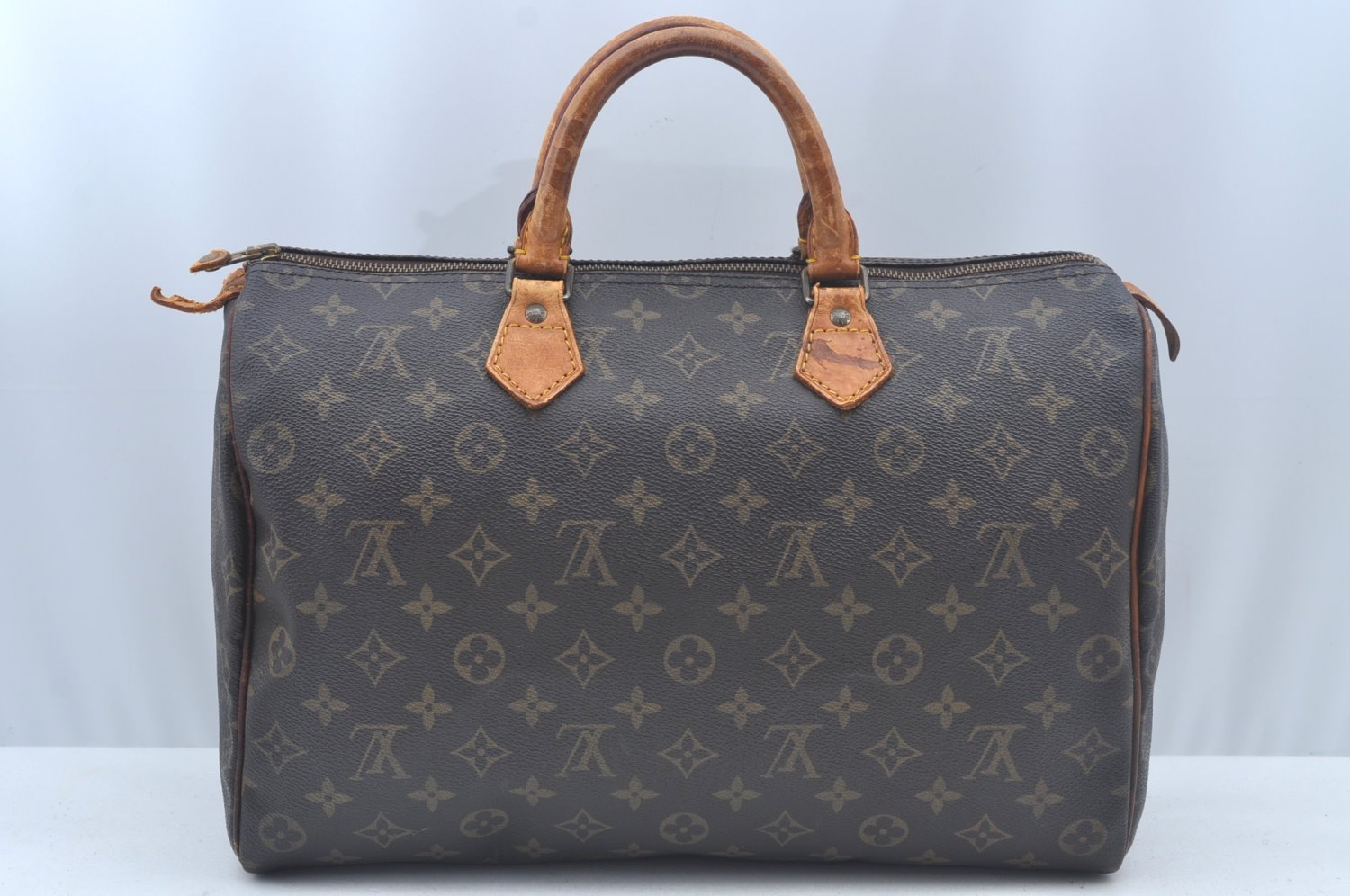 Authentic Louis Vuitton Monogram Speedy 35 Hand Boston Bag M41524 LV 2578K