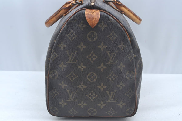 Authentic Louis Vuitton Monogram Speedy 35 Hand Boston Bag M41524 LV 2578K