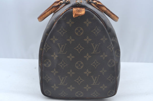 Authentic Louis Vuitton Monogram Speedy 35 Hand Boston Bag M41524 LV 2578K