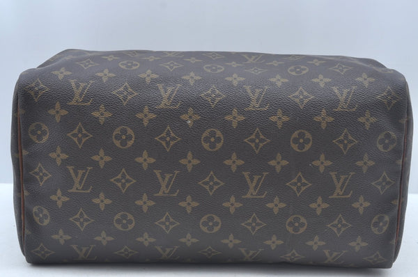 Authentic Louis Vuitton Monogram Speedy 35 Hand Boston Bag M41524 LV 2578K