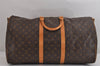 Authentic Louis Vuitton Monogram Keepall Bandouliere 55 M41414 Boston Bag 2579J