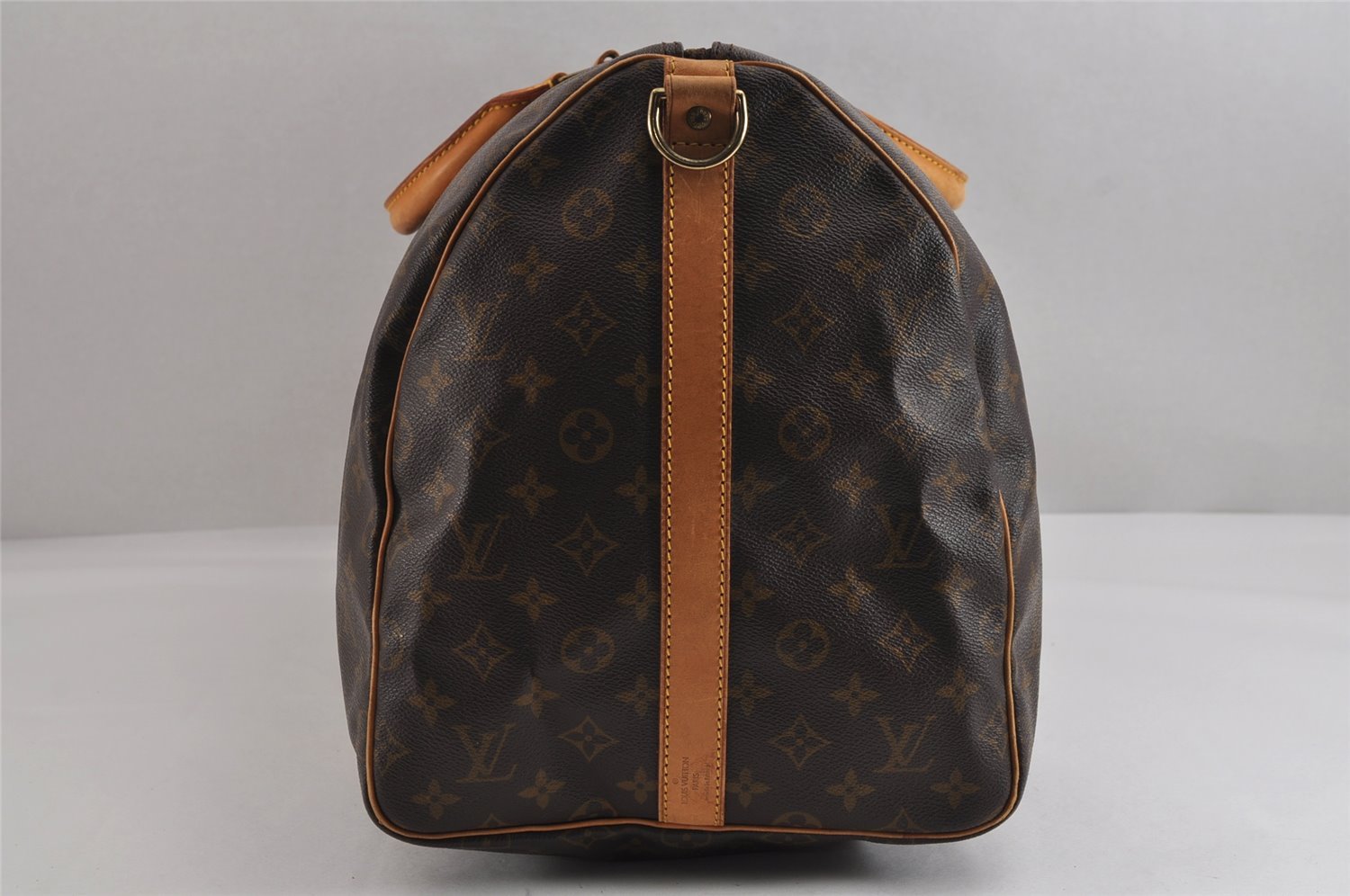 Authentic Louis Vuitton Monogram Keepall Bandouliere 55 M41414 Boston Bag 2579J