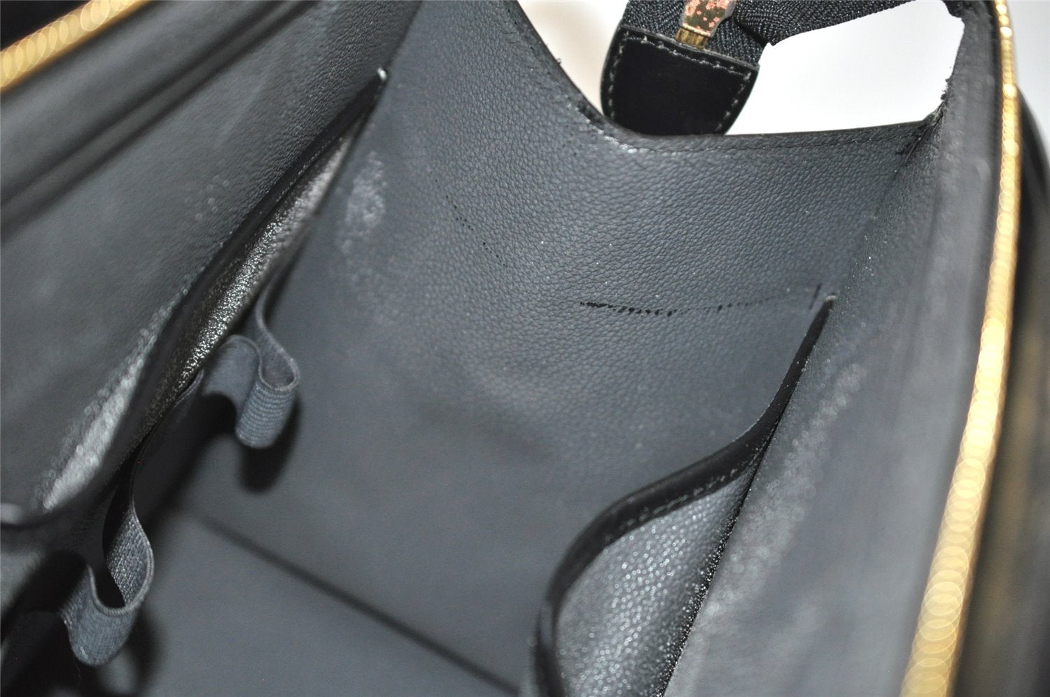 Authentic Louis Vuitton Epi Riviera Hand Bag Black M48182 LV 2581J