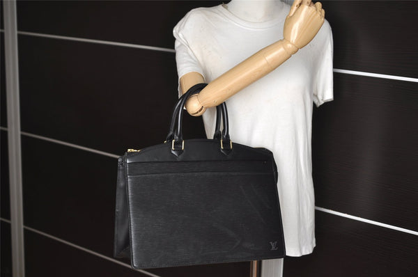 Authentic Louis Vuitton Epi Riviera Hand Bag Black M48182 LV 2581J