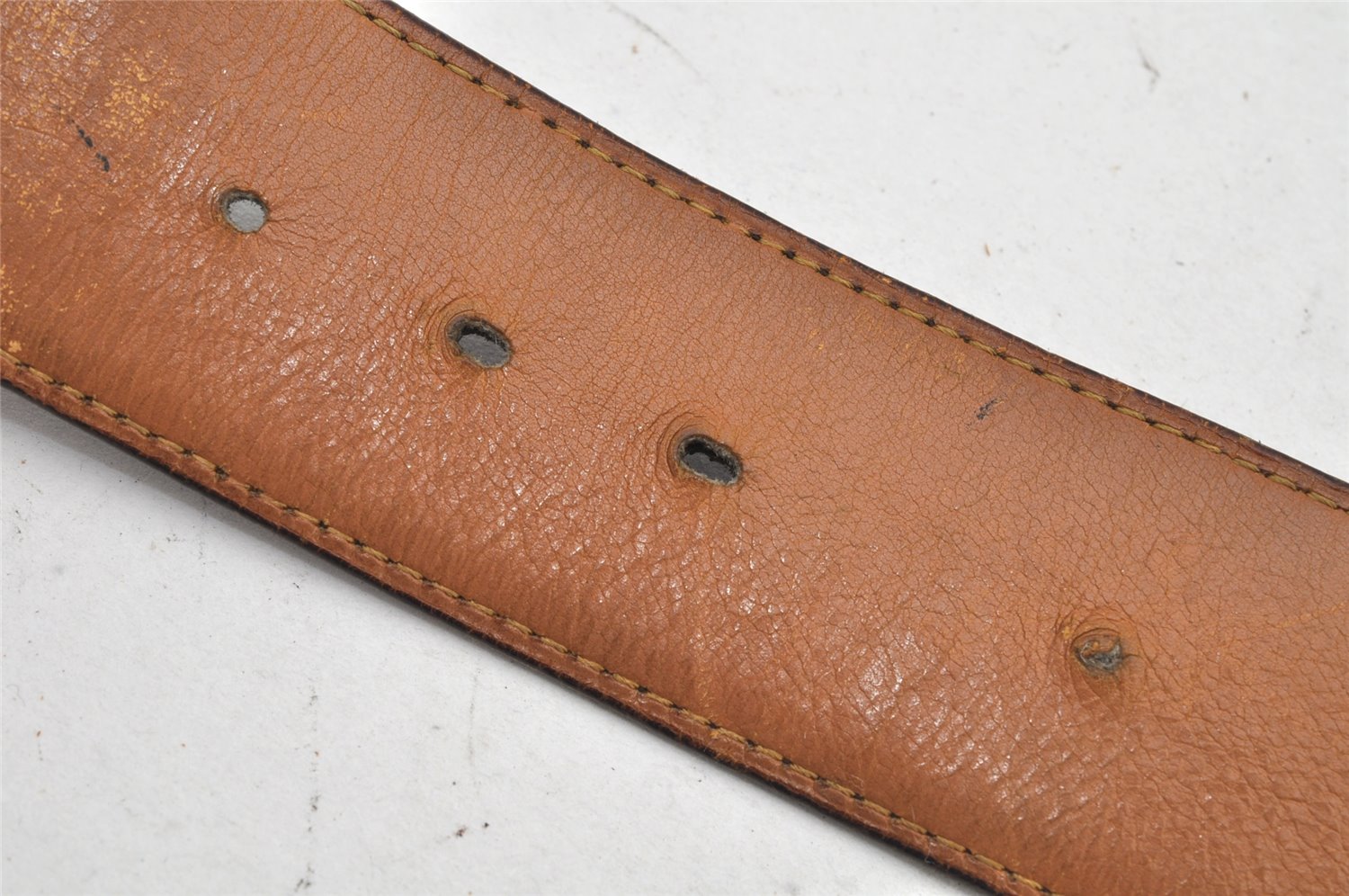 Authentic HERMES Vintage Leather Belt Reversible 30.7-32.3