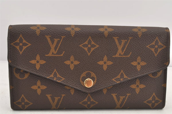 Authentic Louis Vuitton Monogram Portefeuille Sarah Purse Wallet M60531 LV 2582K