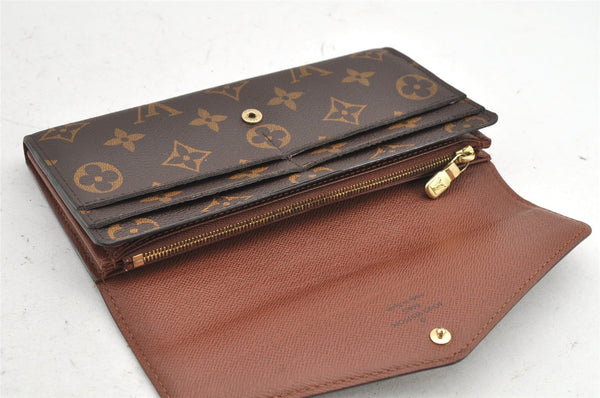 Authentic Louis Vuitton Monogram Portefeuille Sarah Purse Wallet M60531 LV 2582K