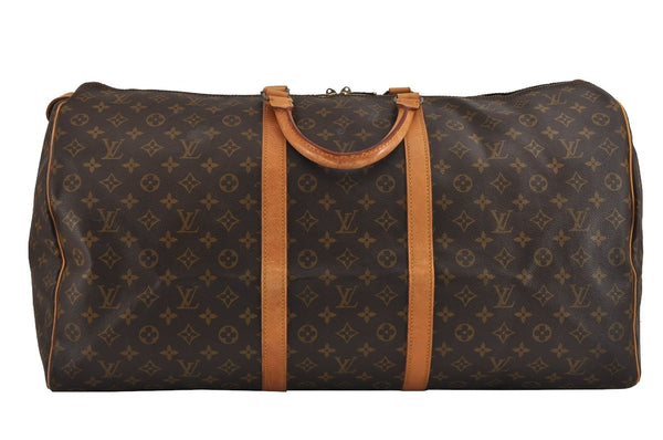 Authentic Louis Vuitton Monogram Keepall 60 Travel Boston Bag M41422 LV 2583J